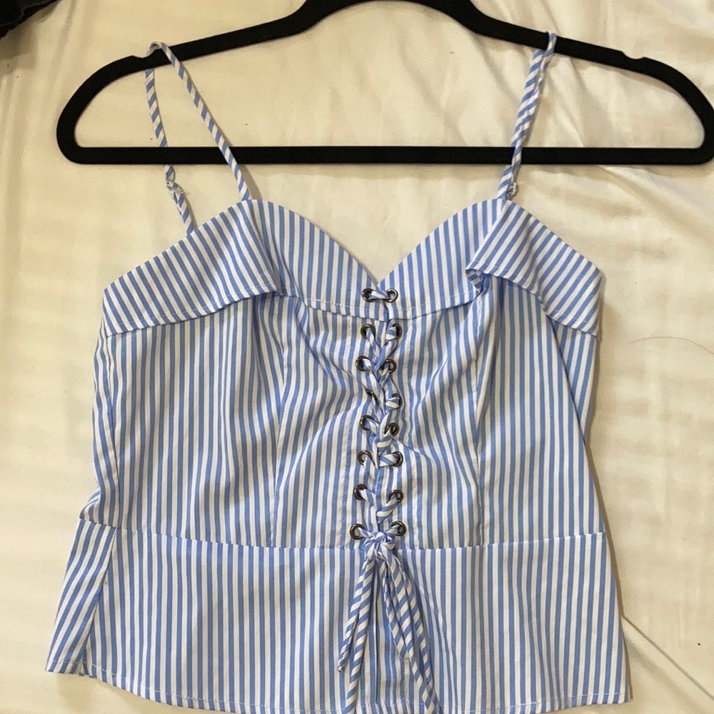 Striped crop top